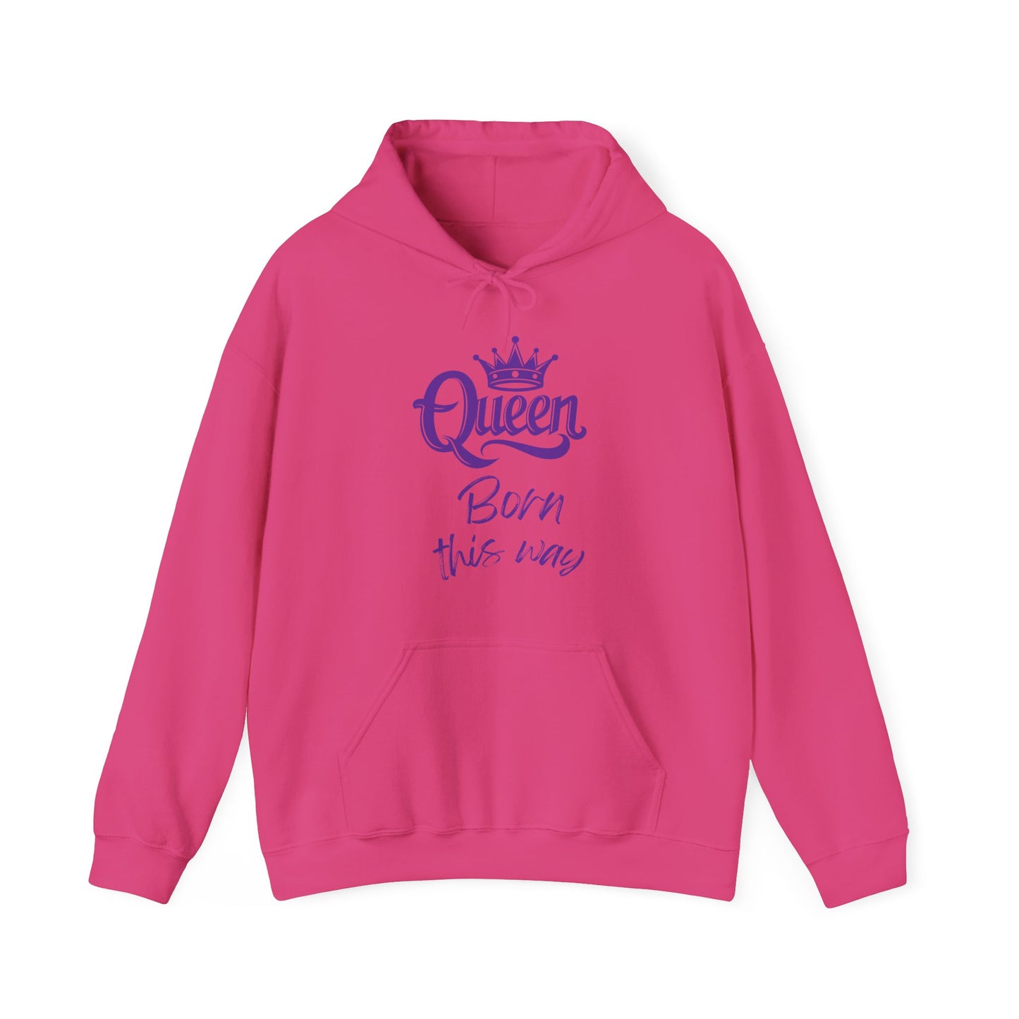 Queen-Born This Way, purple text, Hoodie