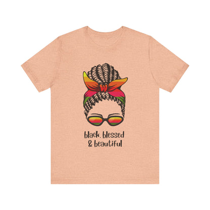 Black, Blessed, Beautiful, v2, T-Shirt