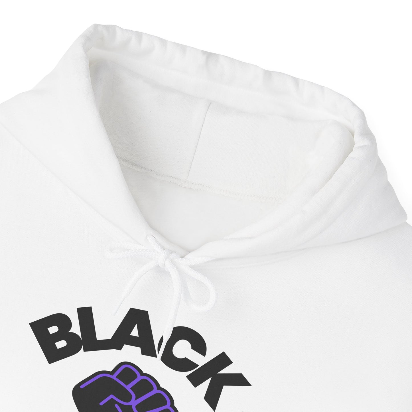 Black and Proud, Always, with purple fill, Hoodie