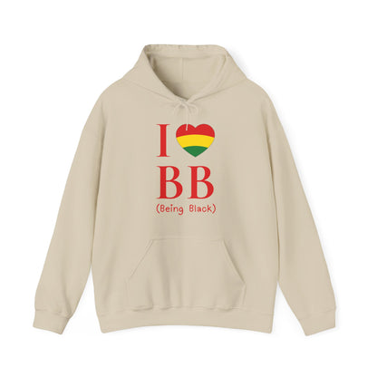 I Heart Being Black, red text, Hoodie