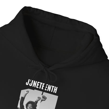 Juneteenth, Celebrate Freedom, white text, Hoodie