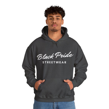 Black Pride Streetwear, white text, Hoodie
