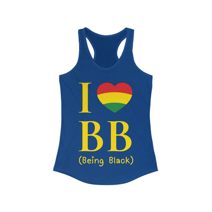 I Heart Being Black, Women's Ideal Racerback Tank
