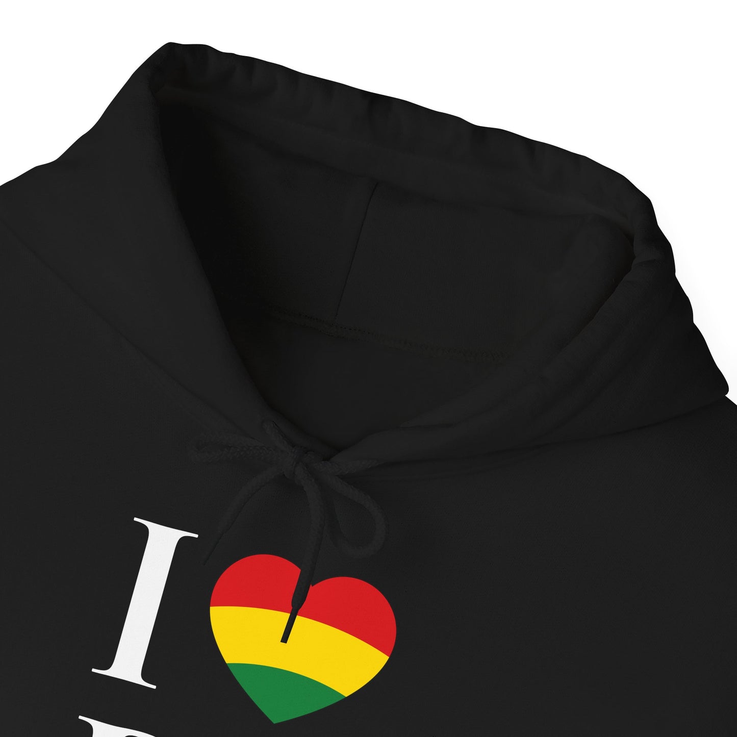 I Heart Being Black, white text, Hoodie