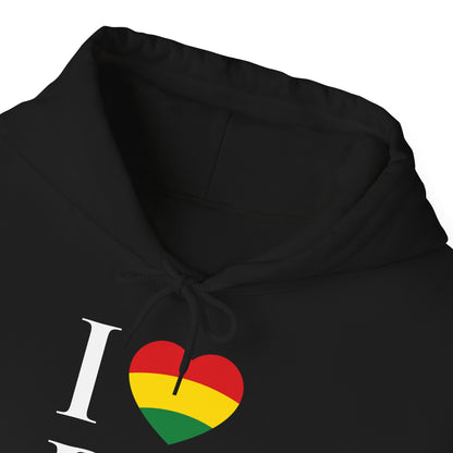 I Heart Being Black, white text, Hoodie