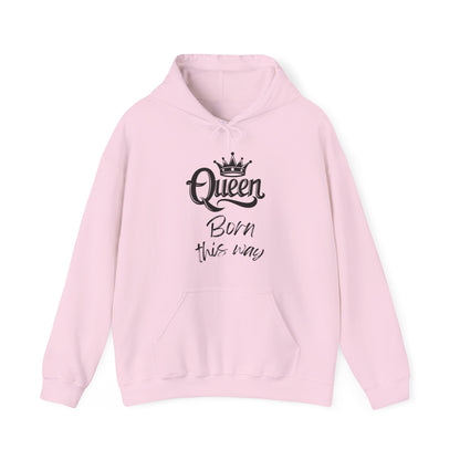 Queen-Born This Way, black text, Hoodie