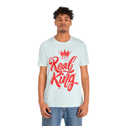 Real King, red text, T-Shirt