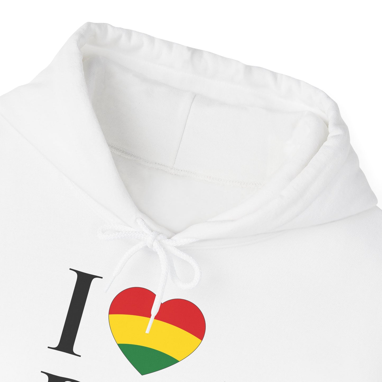 I Heart Being Black Hoodie, black text, Hoodie