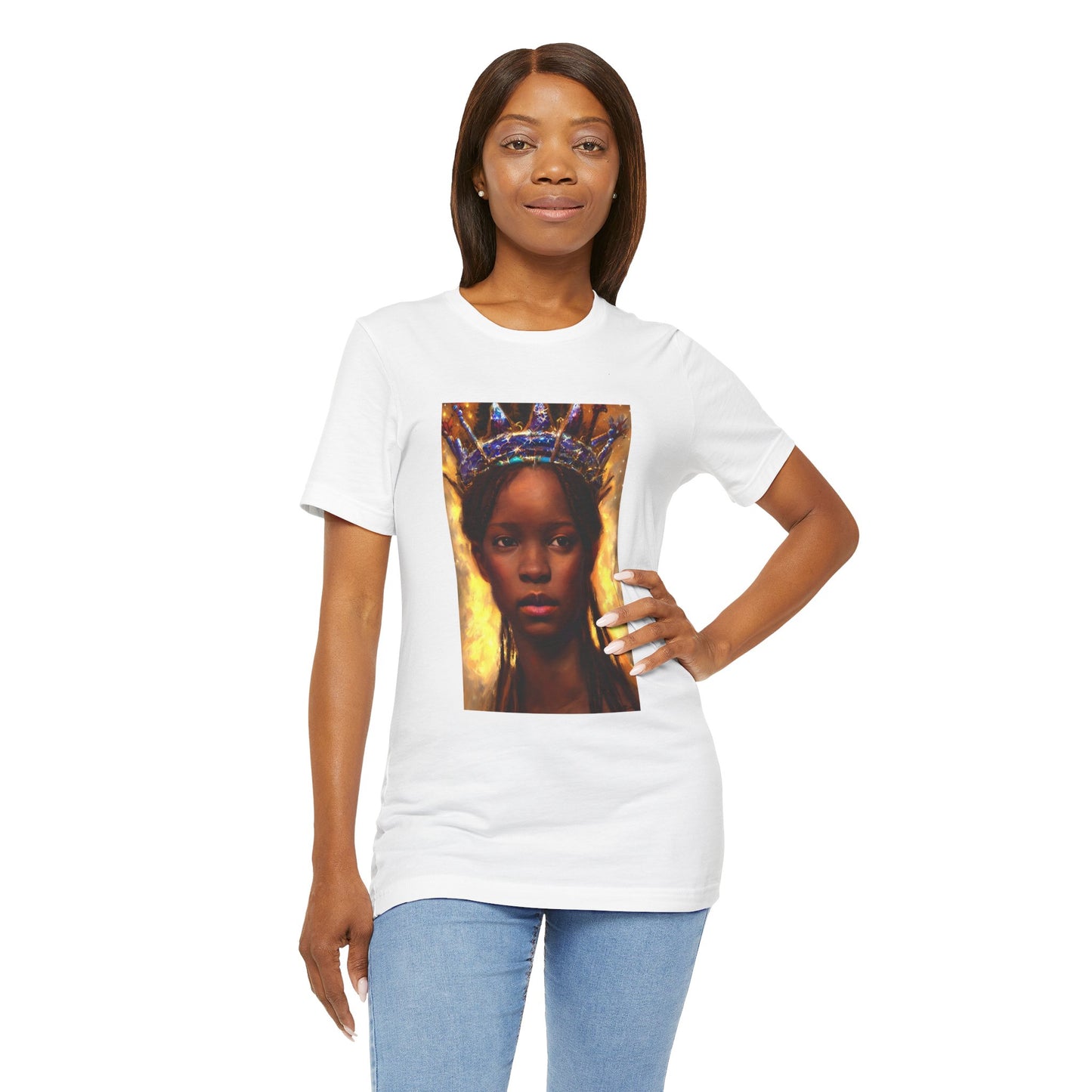 Young Black Queen Portrait, T-Shirt