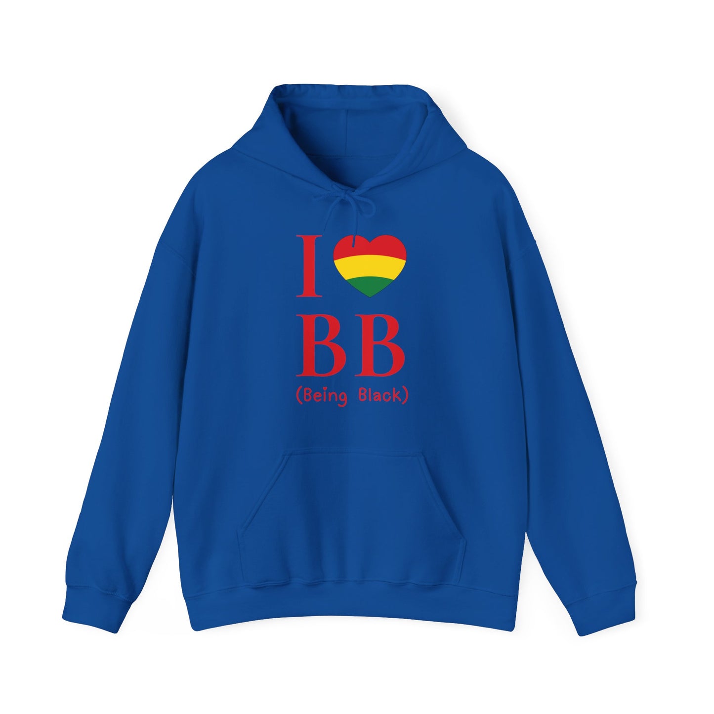 I Heart Being Black, red text, Hoodie